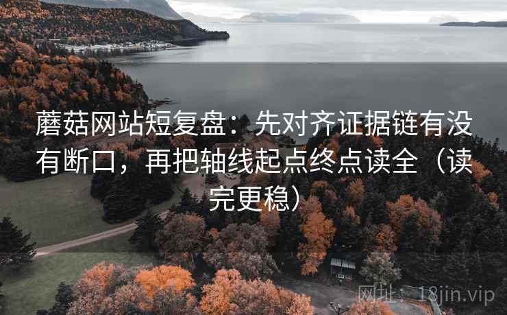 蘑菇网站短复盘：先对齐证据链有没有断口，再把轴线起点终点读全（读完更稳）